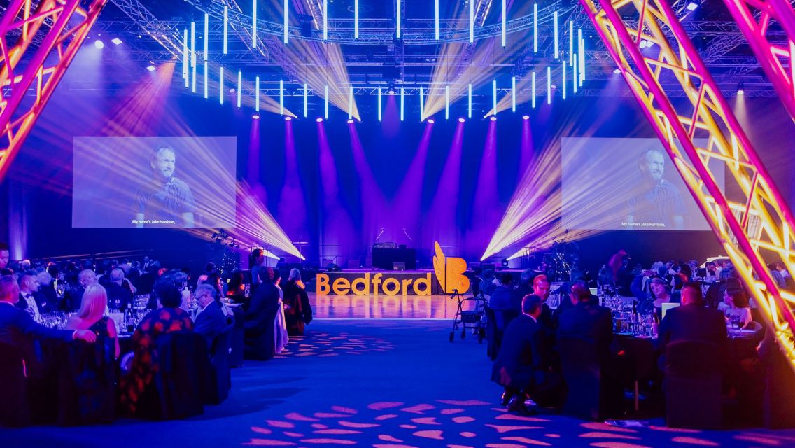Bedford Gala as seen from the entrance arch