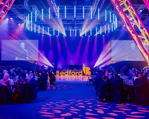 Bedford Gala as seen from the entrance arch