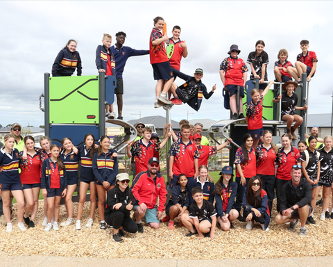 Students Help GreenInc Complete Community Space at The Entrance