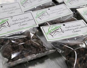 A range of packaged chocolates